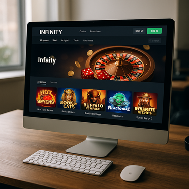 Infinity Casino - Desktop Platform Screenshot - Intuïtief Design Interface
